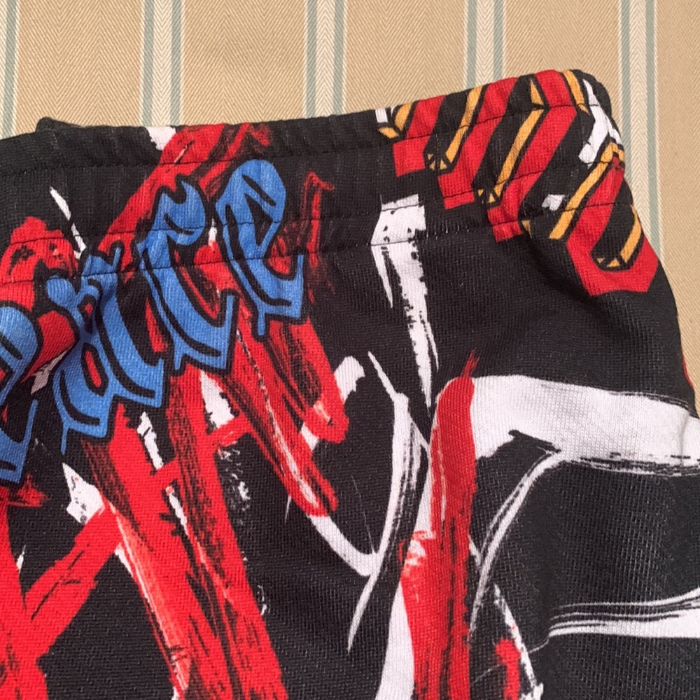 MOSCHINO LOVE GRAFFITI JOGGERS COTTON FABRICATION SIZE US 4 - Picture 7 of 13